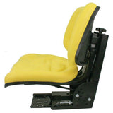 Farm Tractor Seat w/ Suspension & Trapezoidal Backrest